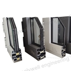 Sound Insulation Aluminum System Windows With Polyamide Strips Super Toughened