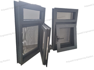 Windproof Composite Aluminium Glass Window 90mm With Nylon Heat Insulation Strips